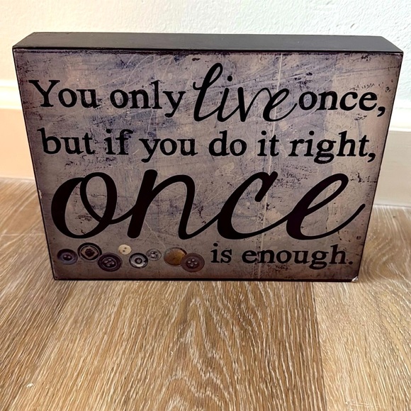 Inspirational Black and Gray Wall Art Decor - Picture 1 of 13